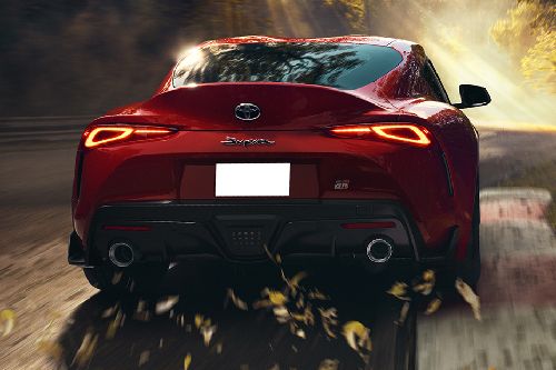 Full Rear View of Toyota GR Supra Full Rear View of Toyota GR Supra