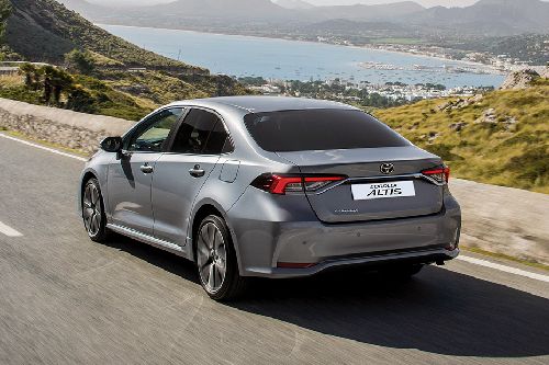 Rear Cross Side View of Toyota Corolla Altis Rear Cross Side View of Toyota Corolla Altis