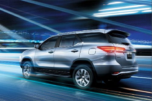 Rear Cross Side View of Toyota Fortuner Rear Cross Side View of Toyota Fortuner