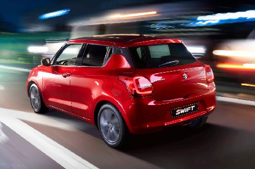 Rear Cross Side View of Suzuki Swift Rear Cross Side View of Suzuki Swift