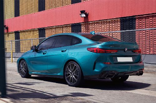 Rear Cross Side View of BMW 2 Series Gran Coupe Rear Cross Side View of BMW 2 Series Gran Coupe