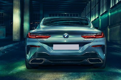 Full Rear View of BMW 8 Series Coupe Full Rear View of BMW 8 Series Coupe