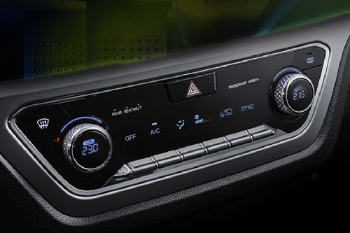 Front AC Controls of Ssangyong Korando